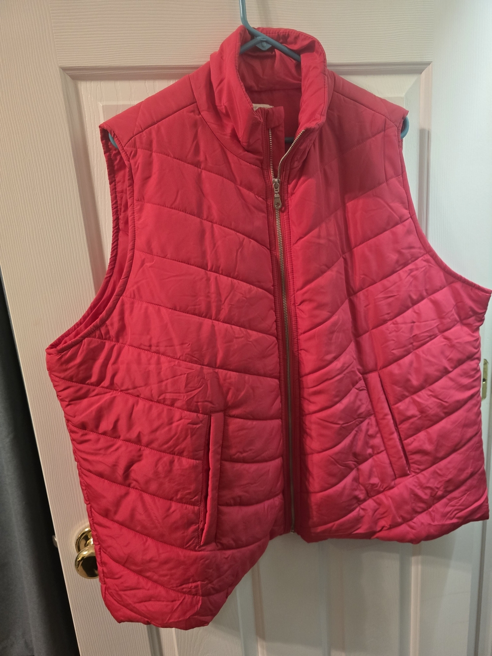 Cato Bright Pink Quilted Puffer Vest
